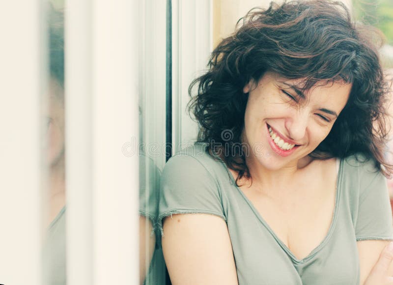 Portrait of Beautiful 35 Years Old Woman Stock Photo - Image of head ...