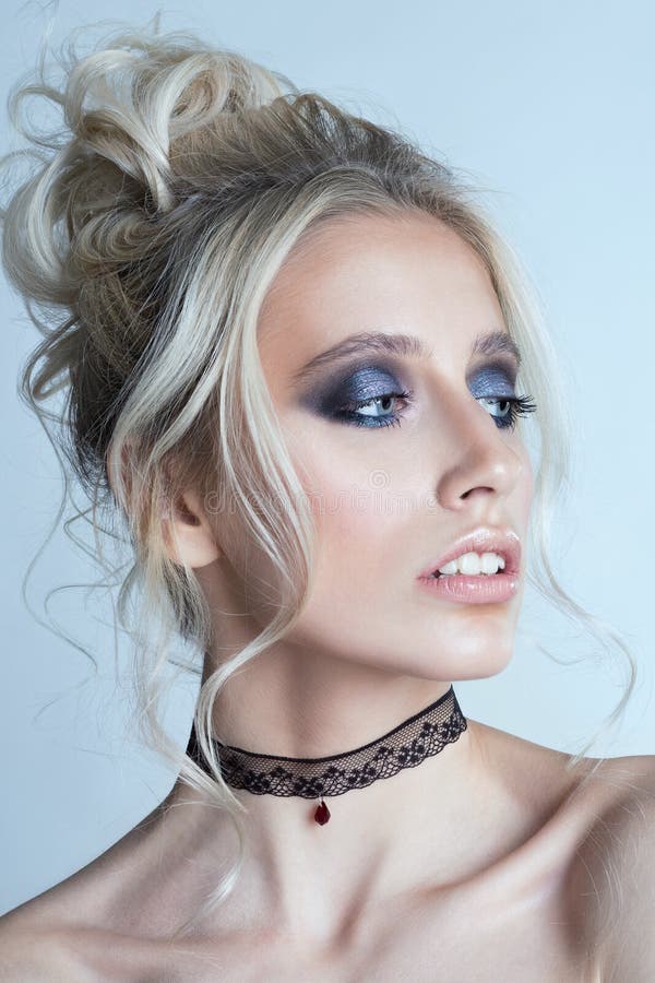 Portrait of a beautiful young blonde woman royalty free stock image Portrait of a beautiful young blonde woman royalty free stock image