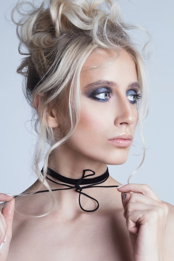 Portrait of a beautiful young blonde woman royalty free stock photo Portrait of a beautiful young blonde woman royalty free stock photo