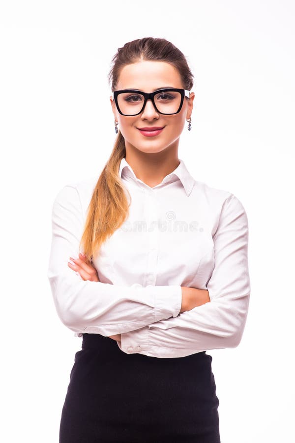 Portrait of beautiful young business woman smiling stock photos Portrait of beautiful young business woman smiling stock photos