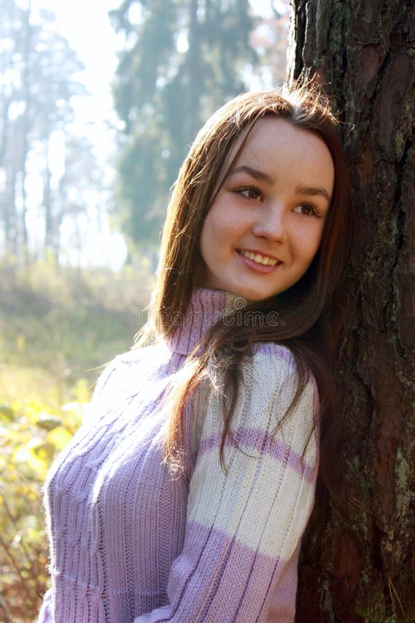 Portrait of beautiful young girl