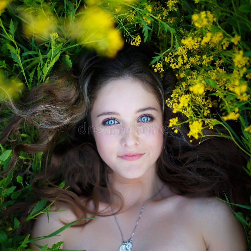 Portrait of a beautiful young girl stock photography Portrait of a beautiful young girl stock photography