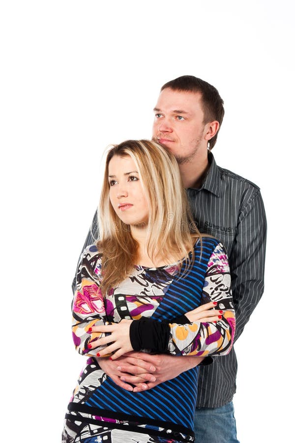 Portrait of a beautiful young happy smiling couple stock image Portrait of a beautiful young happy smiling couple stock image