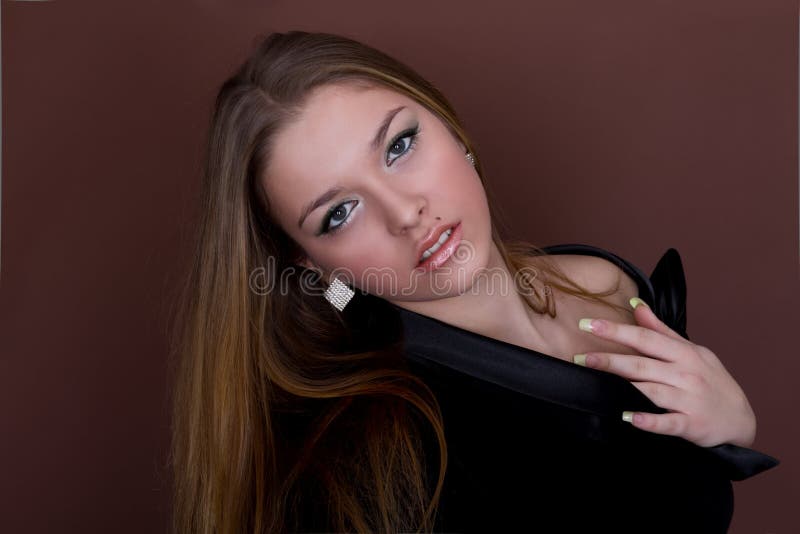 Portrait of a beautiful young woman royalty free stock photo Portrait of a beautiful young woman royalty free stock photo