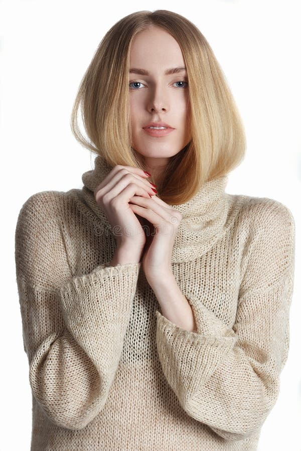 Portrait of a Beautiful Young Woman Stock Image - Image of perfect