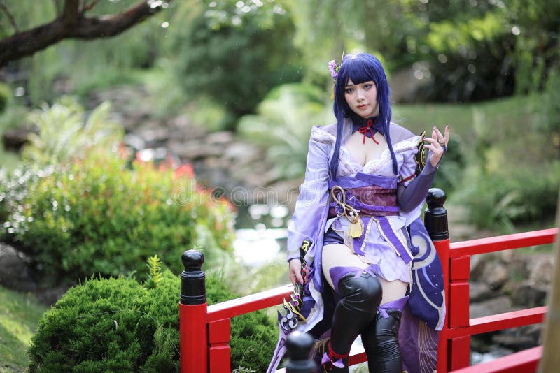 Japan Anime Cosplay Portrait of Girl with Comic Costume with Japanese Theme  Garden Stock Photo - Image of fantasy, lady: 227060182