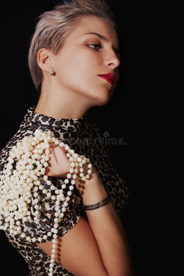 Woman with chains stock image. Image of artistic, black - 17985109