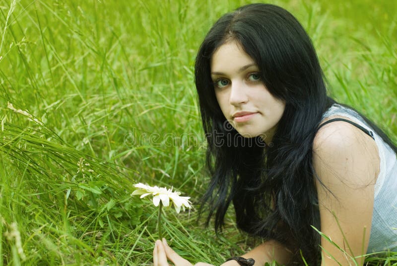 Portrait of beauty girl