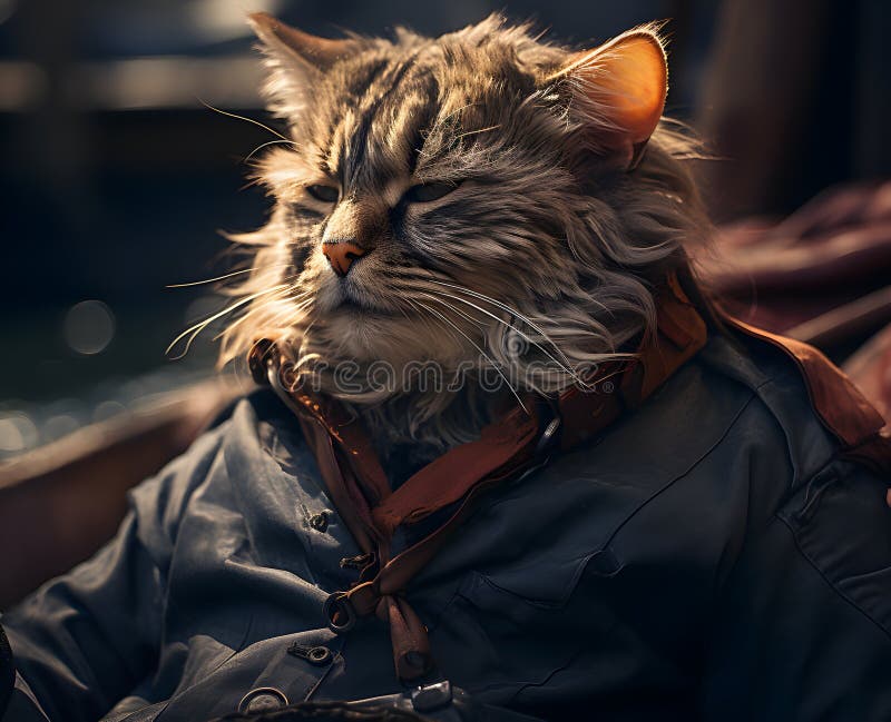 Cat Wearing Coat Stock Illustrations – 258 Cat Wearing Coat Stock