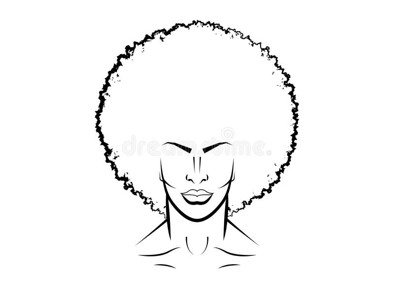 Portrait of Black Man with Curly Hair. Avatar of African American. Example  Hairstyle Shop Stock Vector - Illustration of ghetto, background: 178251005