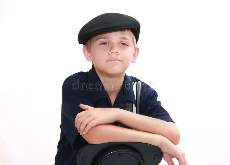 Portrait of Boy in Blue