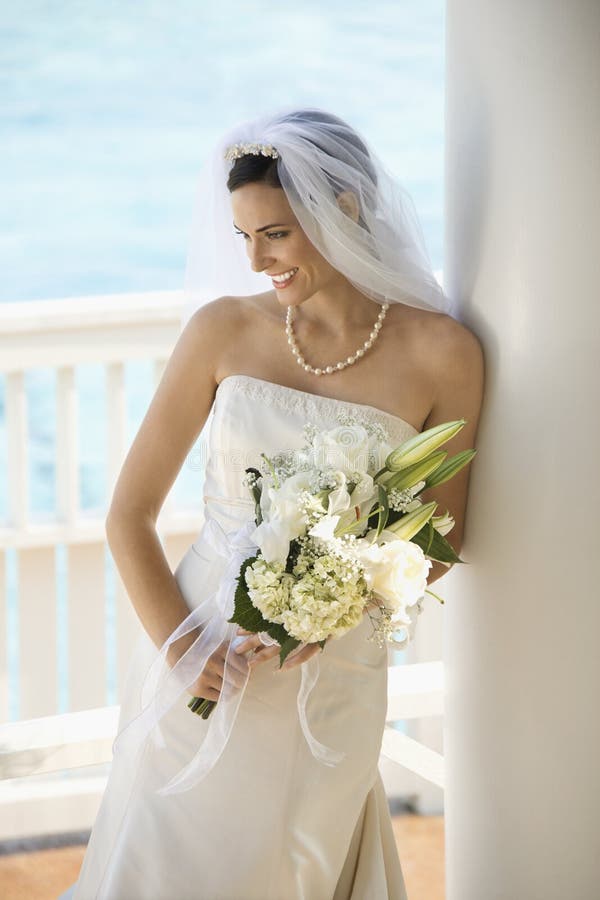 Portrait of bride. stock images