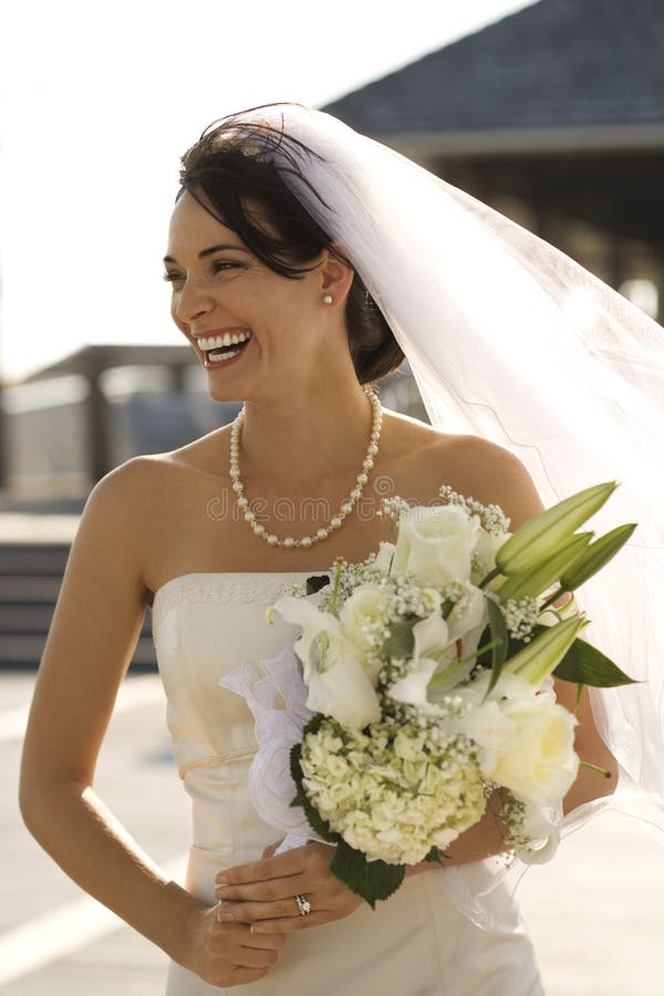 Portrait of bride. royalty free stock images