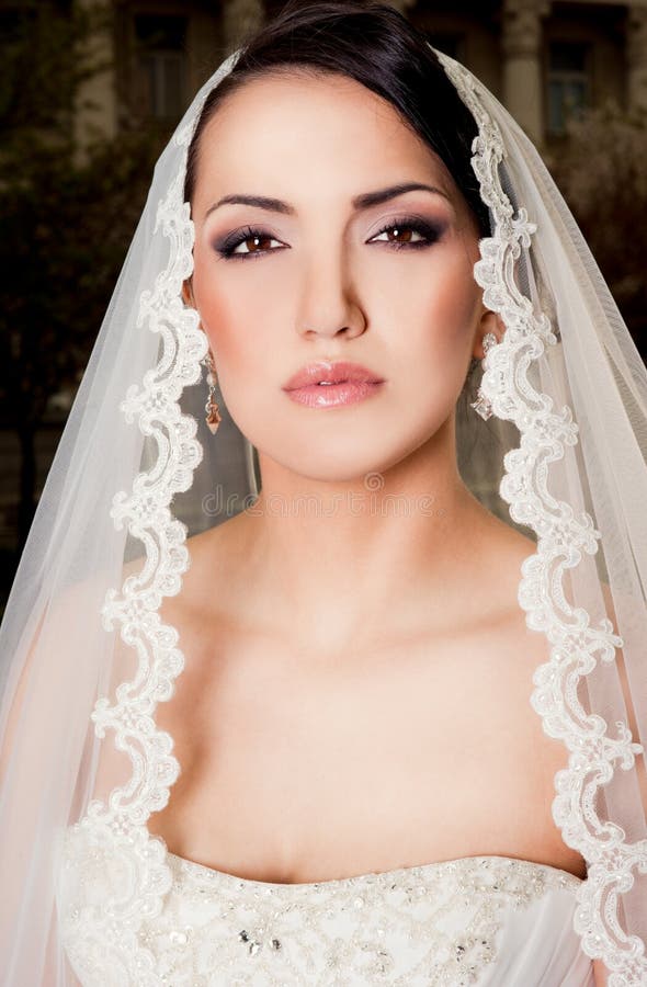 Portrait of bride stock photos Portrait of bride stock photos