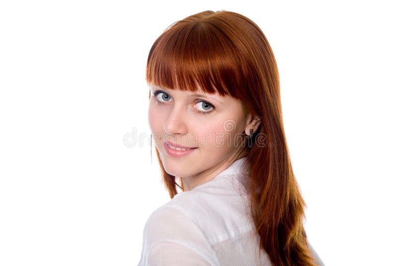 Rendering Anime Teenager Girl Red Hair Isolated White Background Stock  Photo by ©PhotosVac 414262130