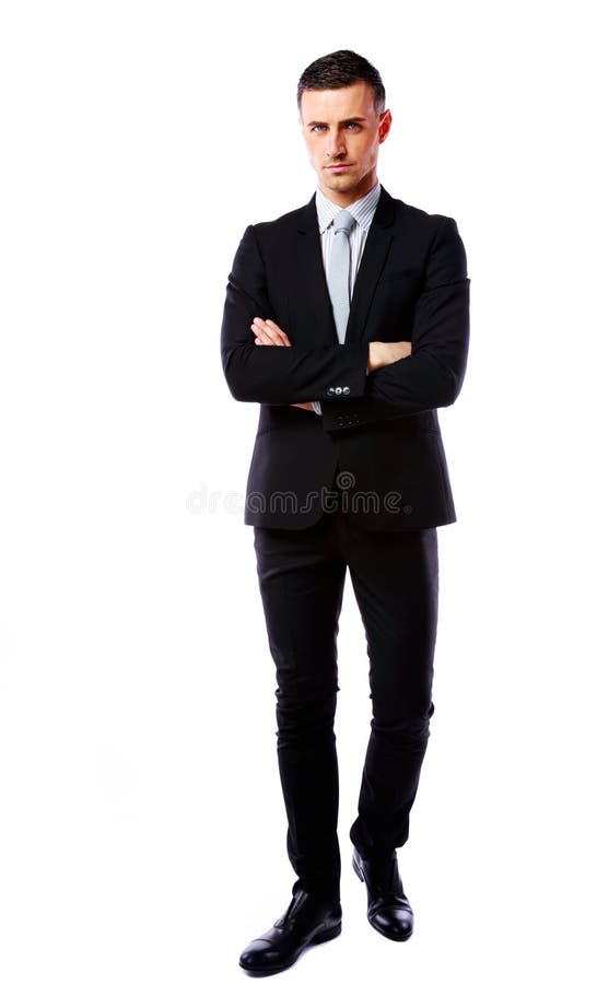 Portrait Of A Businessman With Arms Folded Stock Photo - Image of ...