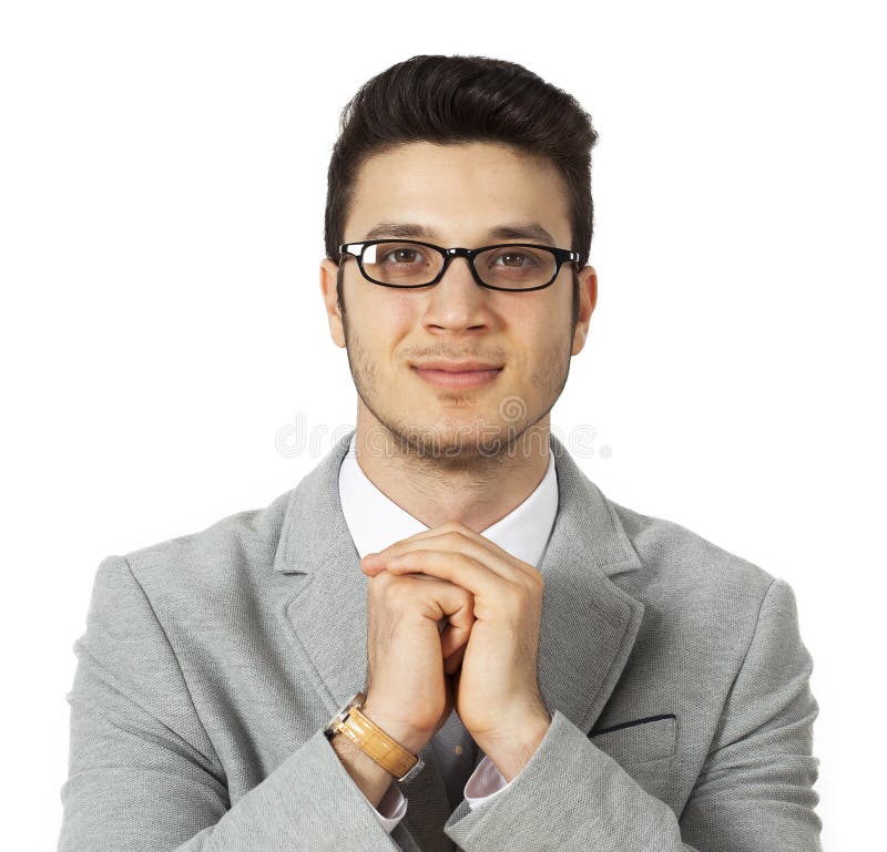 Portrait of businessman stock image