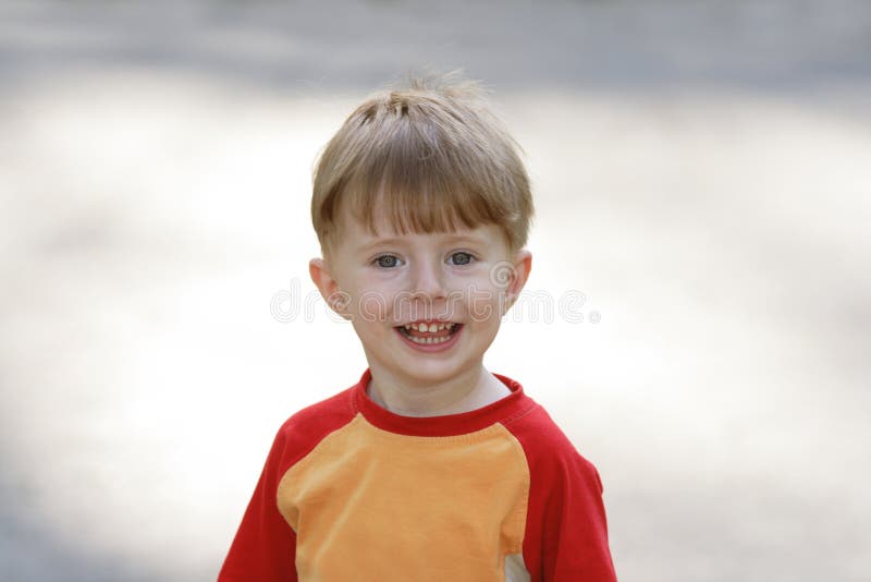 Portrait of the cheerful boy