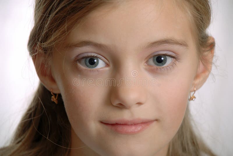 Portrait Of Child, Pure Grey Eyes Stock Photography Image 4626222