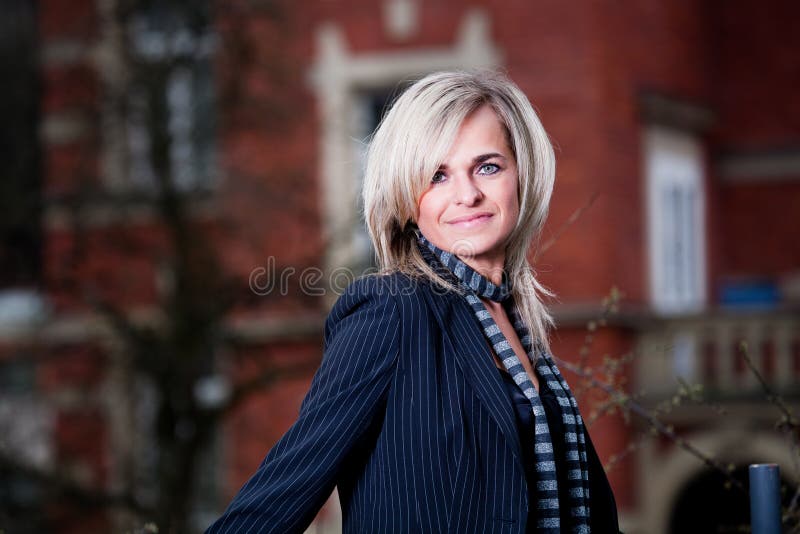 Portrait in the city stock image