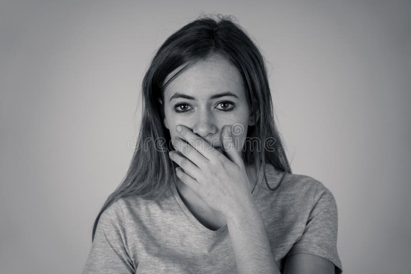 Scared Face Teen, Stock image