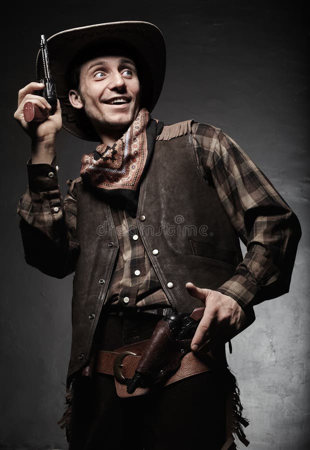 Portrait of the cowboy closeup royalty free stock photography Portrait of the cowboy closeup royalty free stock photography