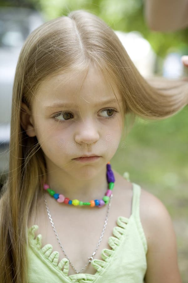 Portrait of a Cute 6 Years Old Girl. Stock Image - Image of expression,  kindergarten: 11274887