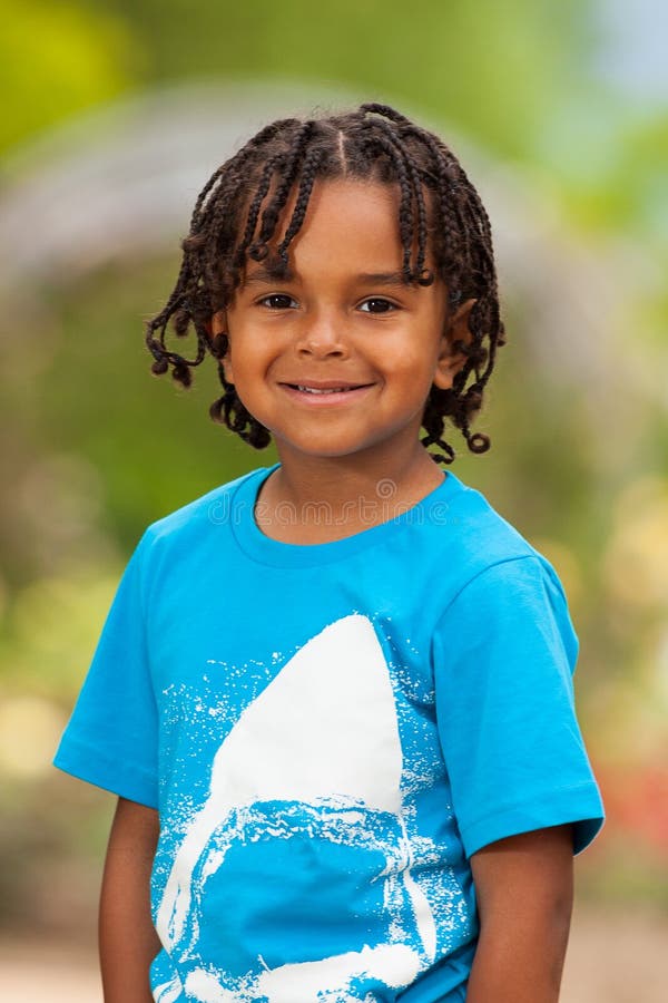 Portrait Of A Cute African American Little Boy Royalty 