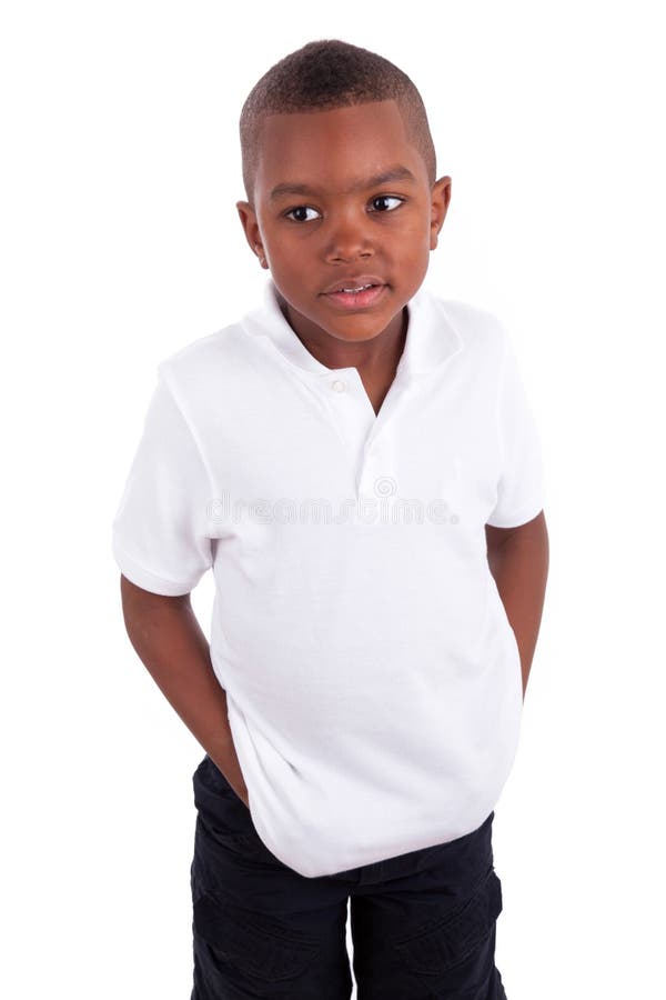 Portrait of a cute african american little boy - Black people