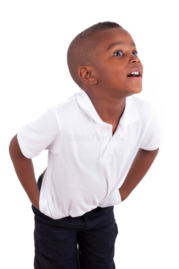Portrait of a cute african american little boy - Black people