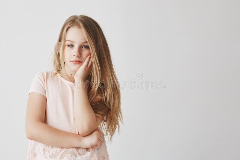 Blonde Teen In A Pink T Shirt