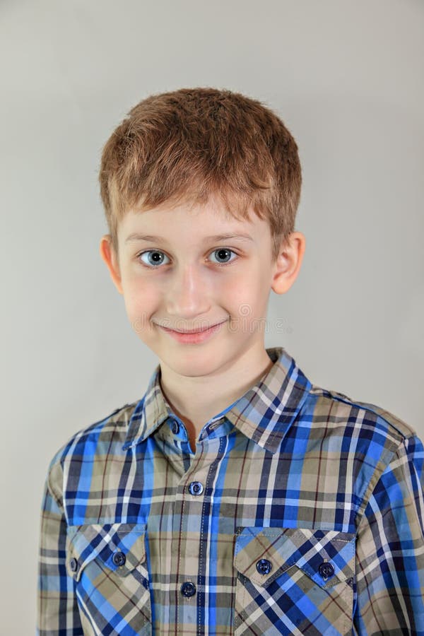 Portrait Of Cute Redhead сaucasian Boy, Elementary School Student On ...