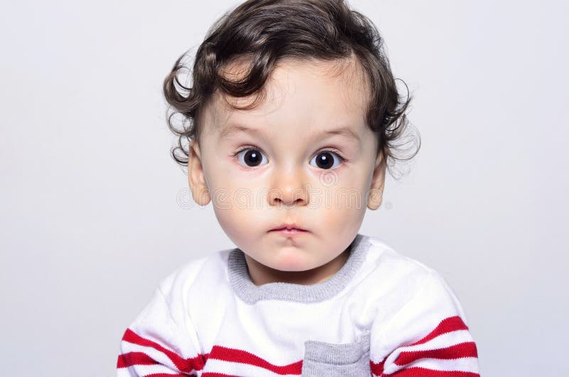 Portrait of a Baby Boy Upset Crying. Stock Image - Image of healthcare ...
