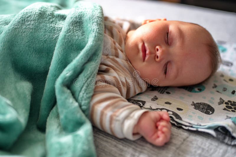 Cute little baby sleeping stock image. Image of peaceful 259143553