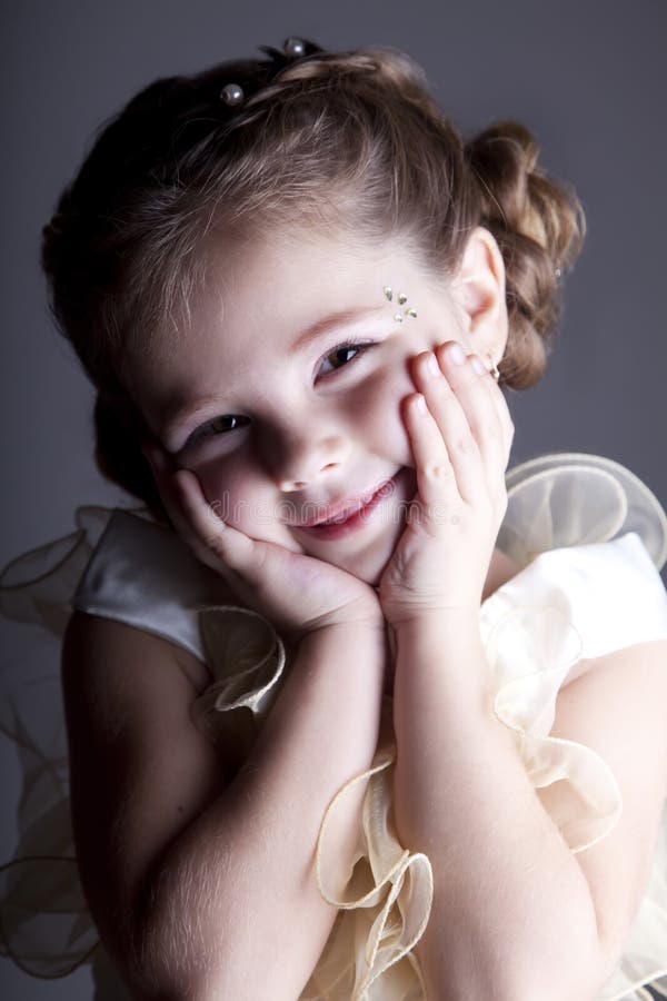 Portrait of cute little girl