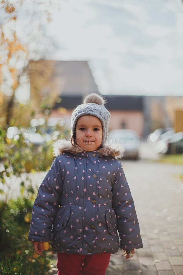 Portrait of a Cute Little Girl 2.5 Years Old Stock Photo - Image of ...