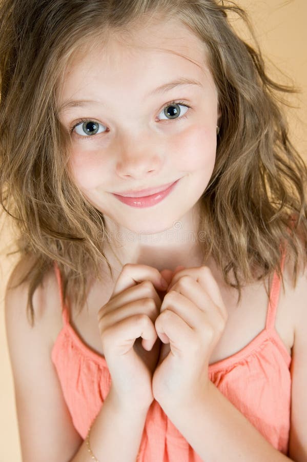 Pretty 8 Year Old Girl in White Dress Stock Image - Image of elementary,  childhood: 30820833