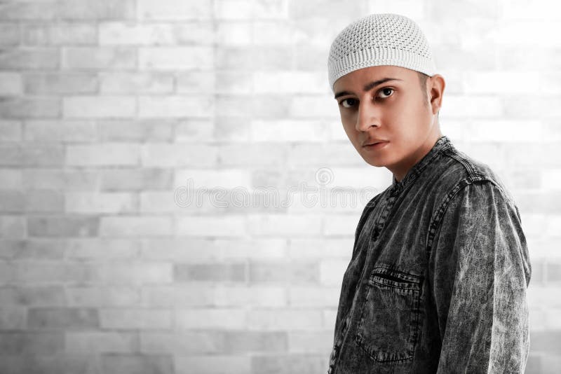Portrait d'homme musulman asiatique image stock Portrait d'homme musulman asiatique image stock