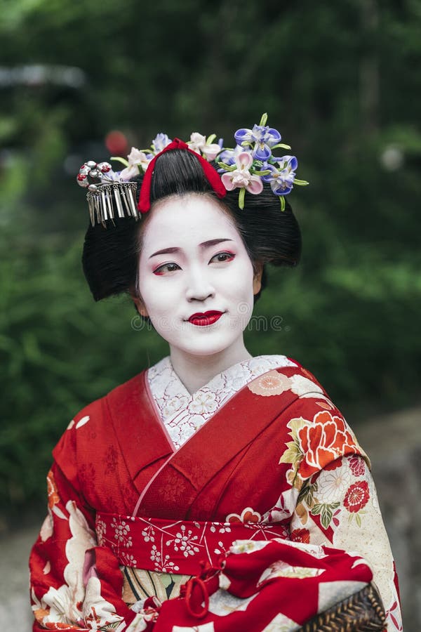 Portrait d'un geisha de Maiko en Gion Kyoto