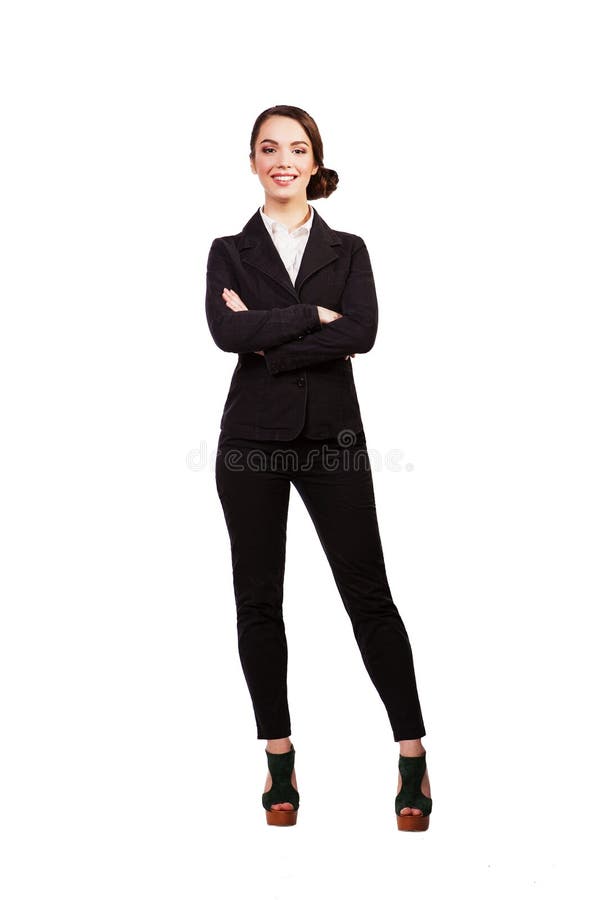Portrait d'une femme professionnelle mûre d'affaires D'isolement sur le fond blanc photos stock Portrait d'une femme professionnelle mûre d'affaires D'isolement sur le fond blanc photos stock