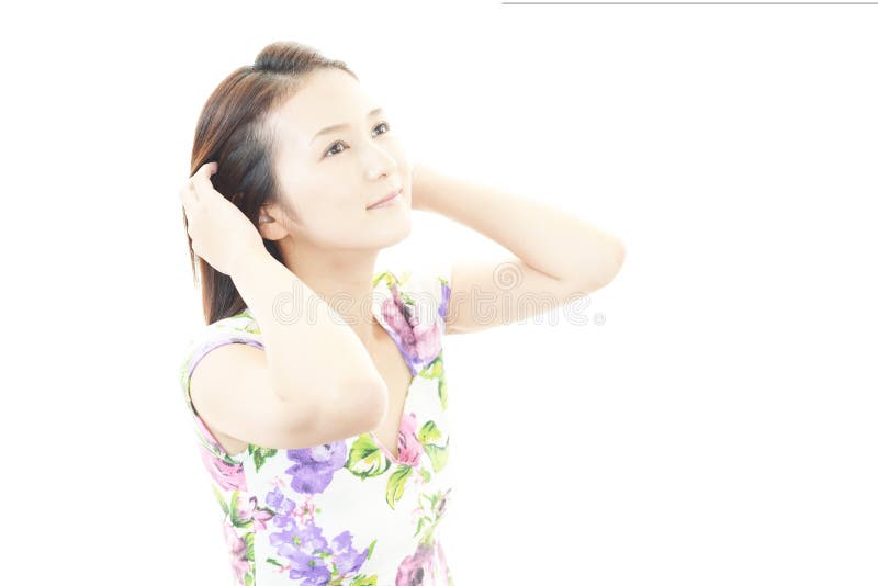 Portrait d'une jeune femme asiatique photos stock Portrait d'une jeune femme asiatique photos stock