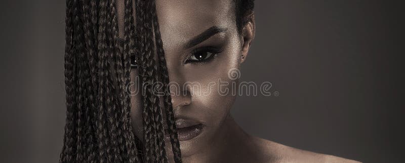 Portrait de belle fille africaine image stock Portrait de belle fille africaine image stock