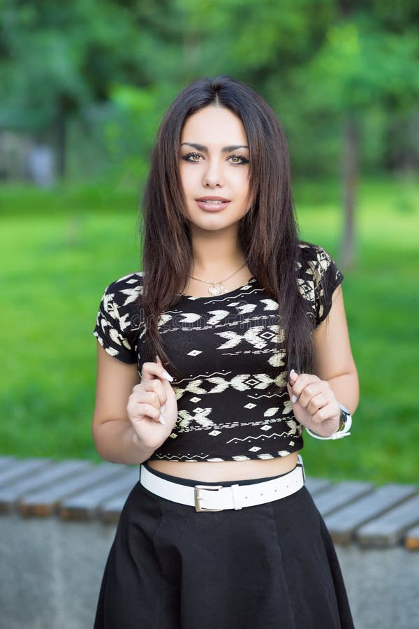 Portrait de brune parfaite images stock Portrait de brune parfaite images stock