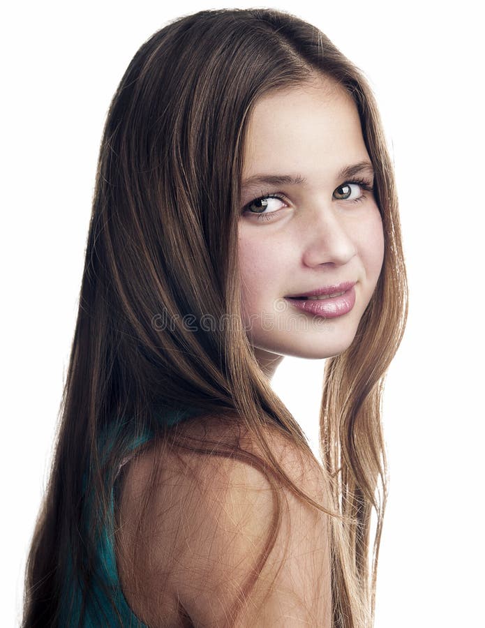 Portrait de jeune adolescente. photographie stock libre de droits Portrait de jeune adolescente. photographie stock libre de droits