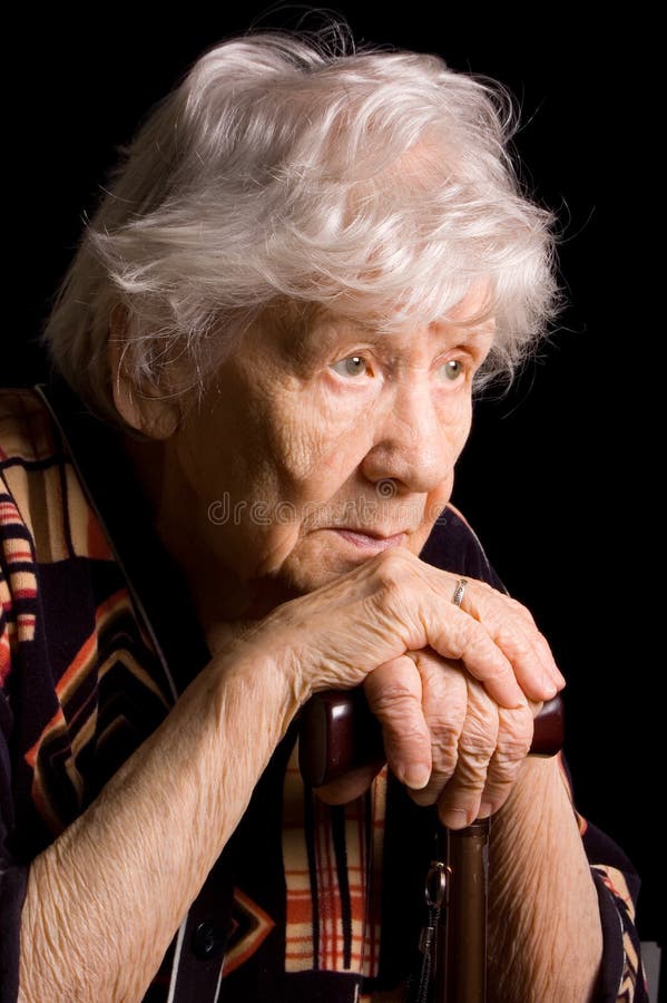 Portrait der alten Frau lizenzfreies stockbild Portrait der alten Frau lizenzfreies stockbild