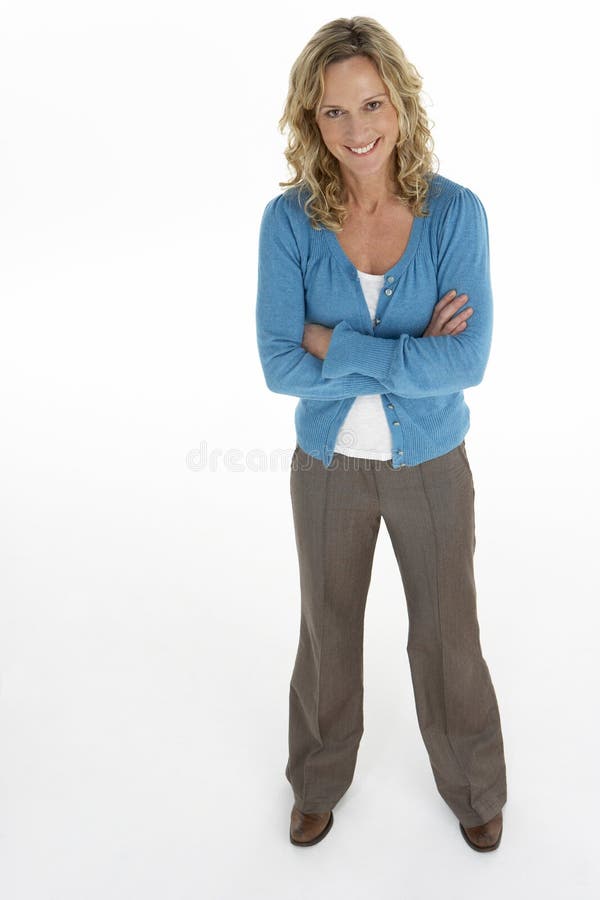 Portrait der mittleren gealterten Frau lizenzfreie stockbilder Portrait der mittleren gealterten Frau lizenzfreie stockbilder