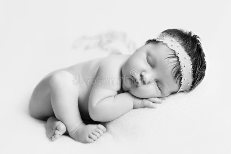 Portrait des schlafenden neugeborenen Babys stockbild Portrait des schlafenden neugeborenen Babys stockbild