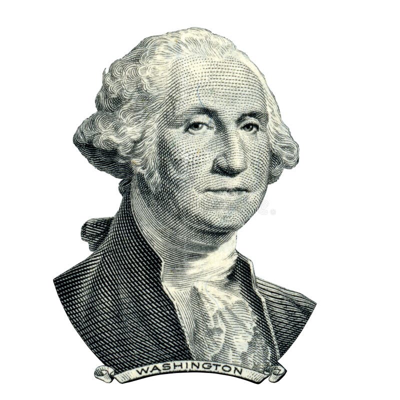 Portrait De Washington Sur Un Billet De Banque Du Dollar Image