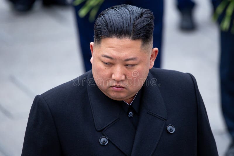 Portrait du secr?taire General du DPRK Cor?e du Nord Kim Jong Un image stock Portrait du secr?taire General du DPRK Cor?e du Nord Kim Jong Un image stock