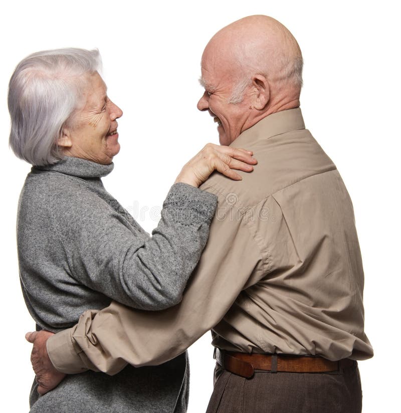 Portrait einer glücklichen älteren Paarumfassung